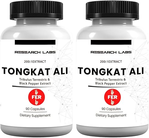Research Labs Longjack Tongkat Ali Extract Cápsulas 200x Fuerza 200,000 mg Fuerza, unidad, rendimiento y masa muscular (2)