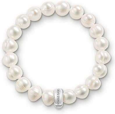White Pearl Charm Bracelet X0041-082-14