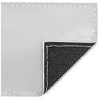 Reflexschild Rückenschild silber matt reflektierend mit Wunschtext 38x8cm, 42x8cm, 30x5cm Wunschtext individuell wie RETTUNGSDIENST FEUERWEHR NOTARZT etc. (38x16cm) – Ansicht 2