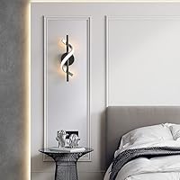 Vista 6 de Apliques de pared modernos, lámparas de pared de 9 W, lámparas de pared LED de aluminio para dormitorio, sala de estar, pasillo, hotel