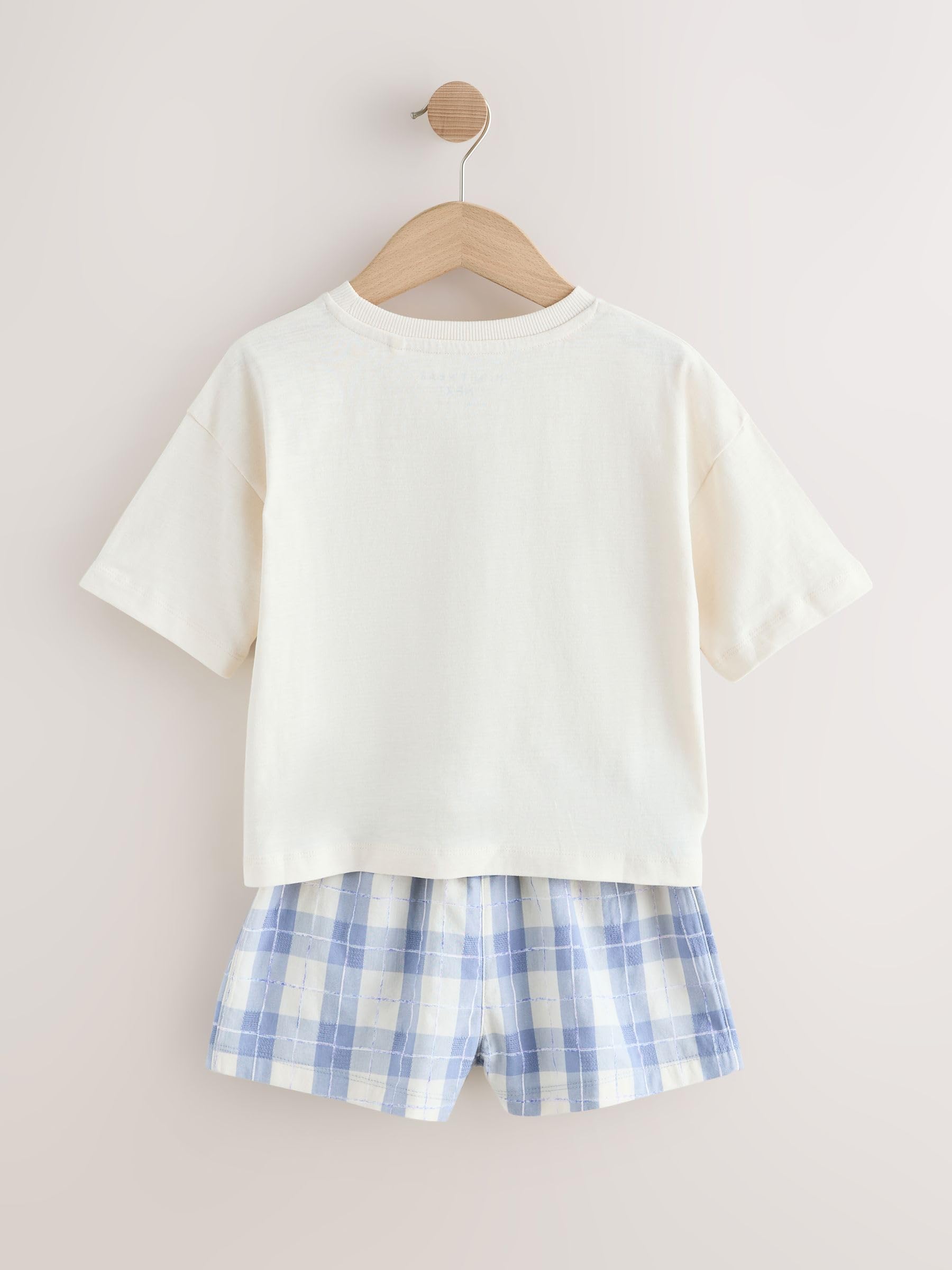 NEXT Mädchen Karierte Pyjamas aus Webstoff im 2er-Pack