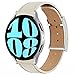 Leather Magnetic Strap Compatible with Galaxy Samsung Watch 7 6 5 4 FE 40mm 44mm, Watch 6/4 Classic 42mm 46mm, 5 Pro 45mm, Slim 20mm Top Grain Leather Band for Women