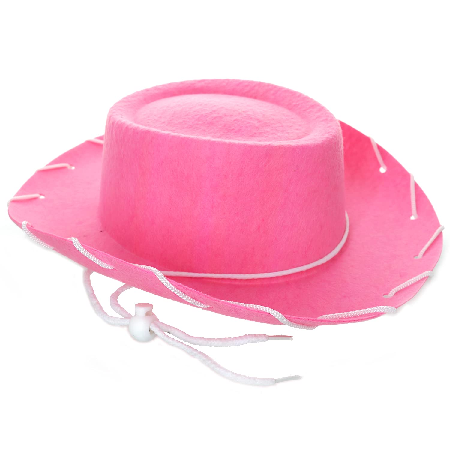 GiftExpressFelt Cowboy Hat, Western Cowgirl Hat Dressup Play Costume, Country Style, Rodeo Style Costume Hat - CHILD SIZE (Pink)