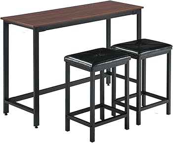 Amazon｜Kennkari カウンターテーブル 3点セット ハイテーブル