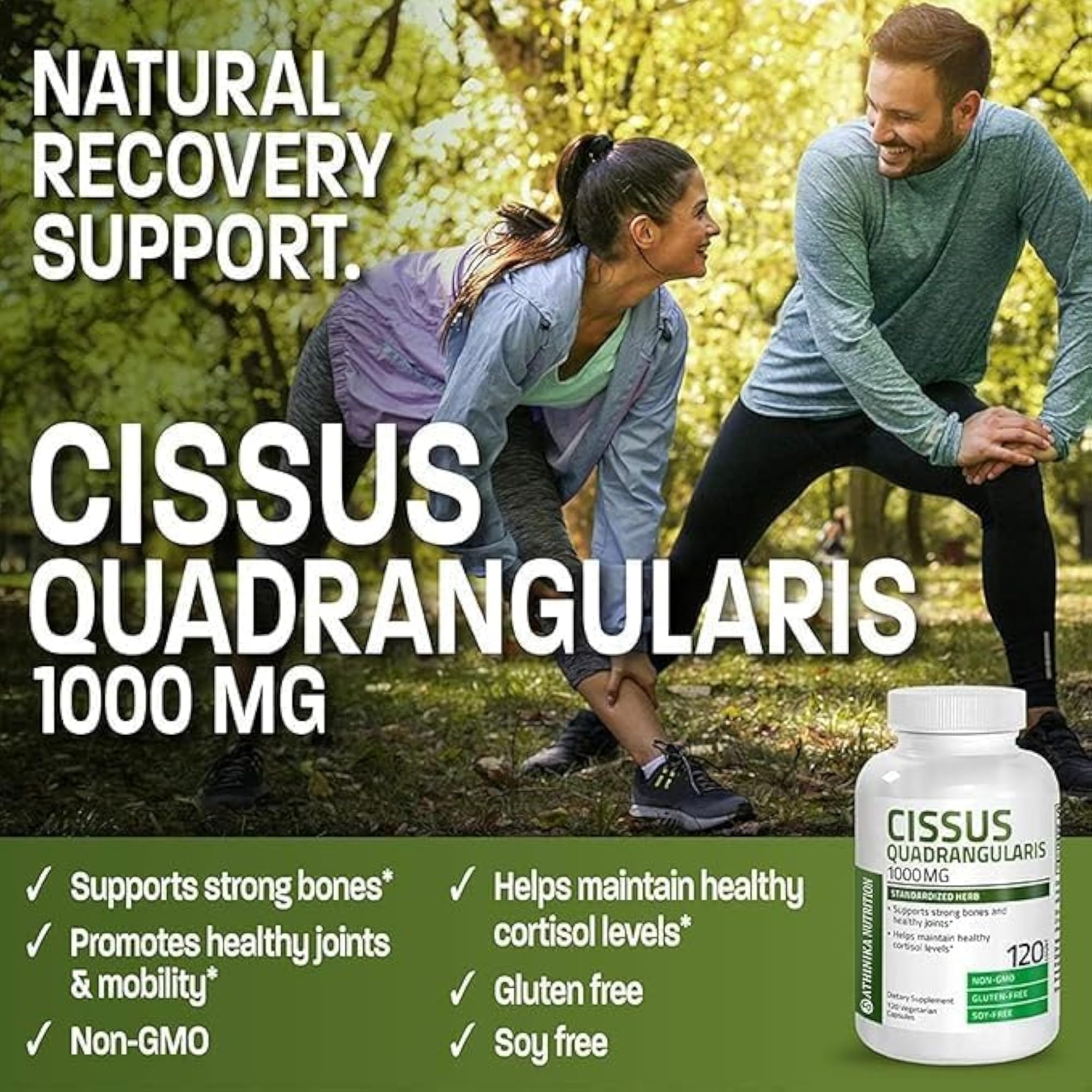 Cissus Quadrangularis Extract Capsules, 1000 mg, 120 Vegetarian Capsules