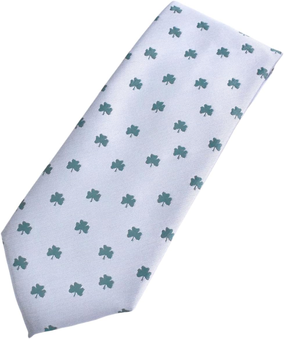 Maker V Shamrock Necktie - St. Patrick's day Neckties - Irish Tie, Celtic Ties for men, Shamrock tie, Dublin gift for men, Mens Ireland Gifts
