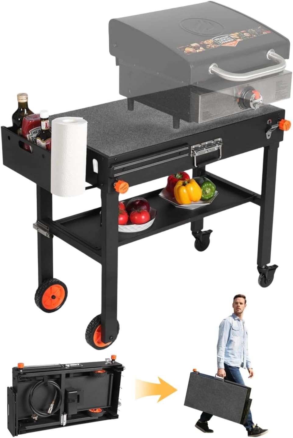 Grill Stand, Blackstone Table Large Space, Ninja Grill