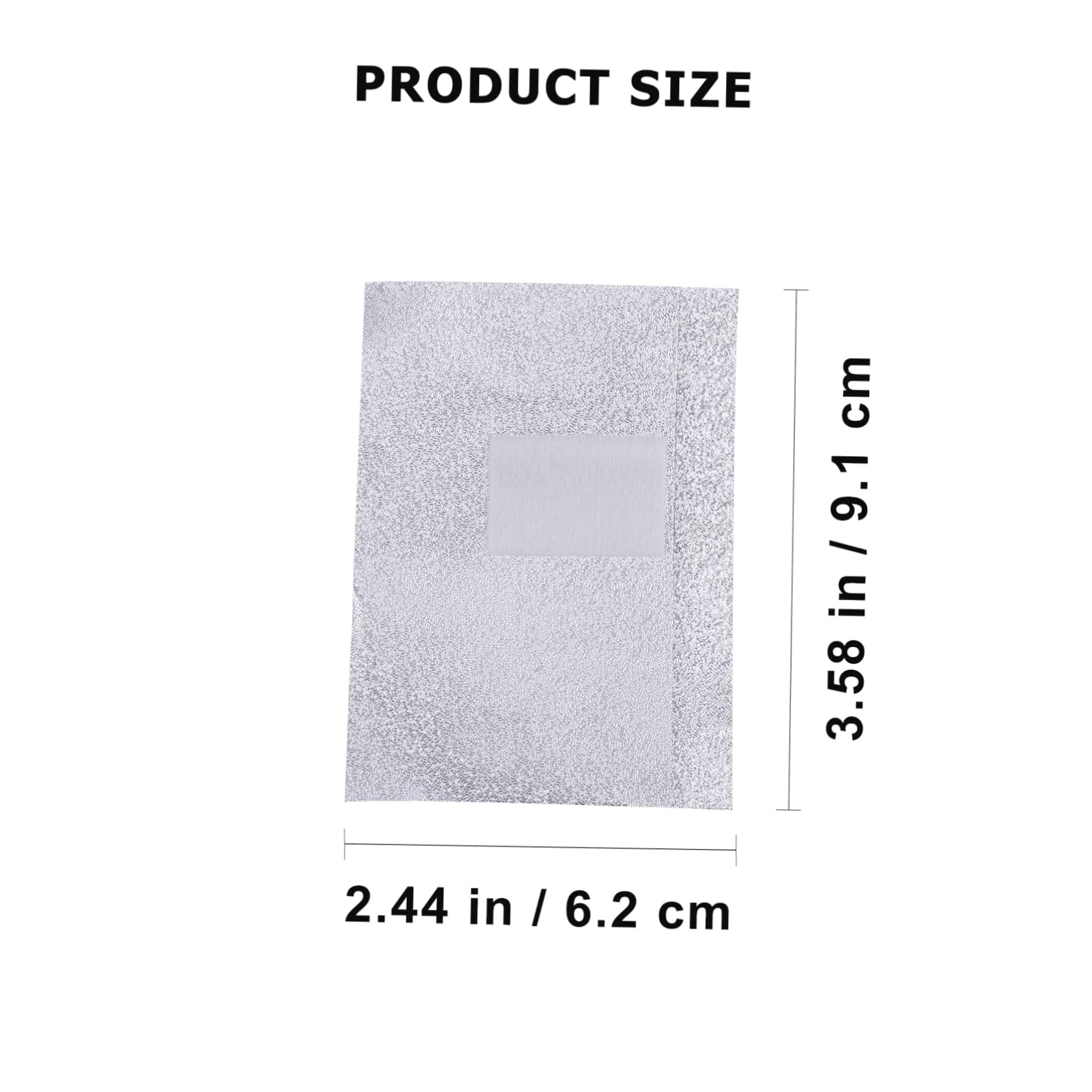 BESTYASH 500pcs Makeup Pads Nail Art Foil Wraps Manicure Polish Nail Cleaning Tin Foil Gel Soak off Wraps