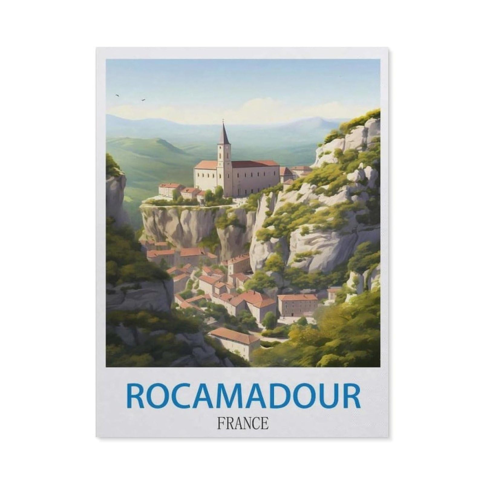 BEAYODKP Diamond Painting，Rocamadour France（50x60cm）
