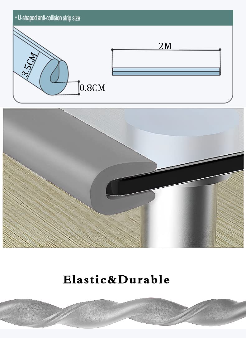 Safety Strip Guard Protector (UShape_Grey) 2