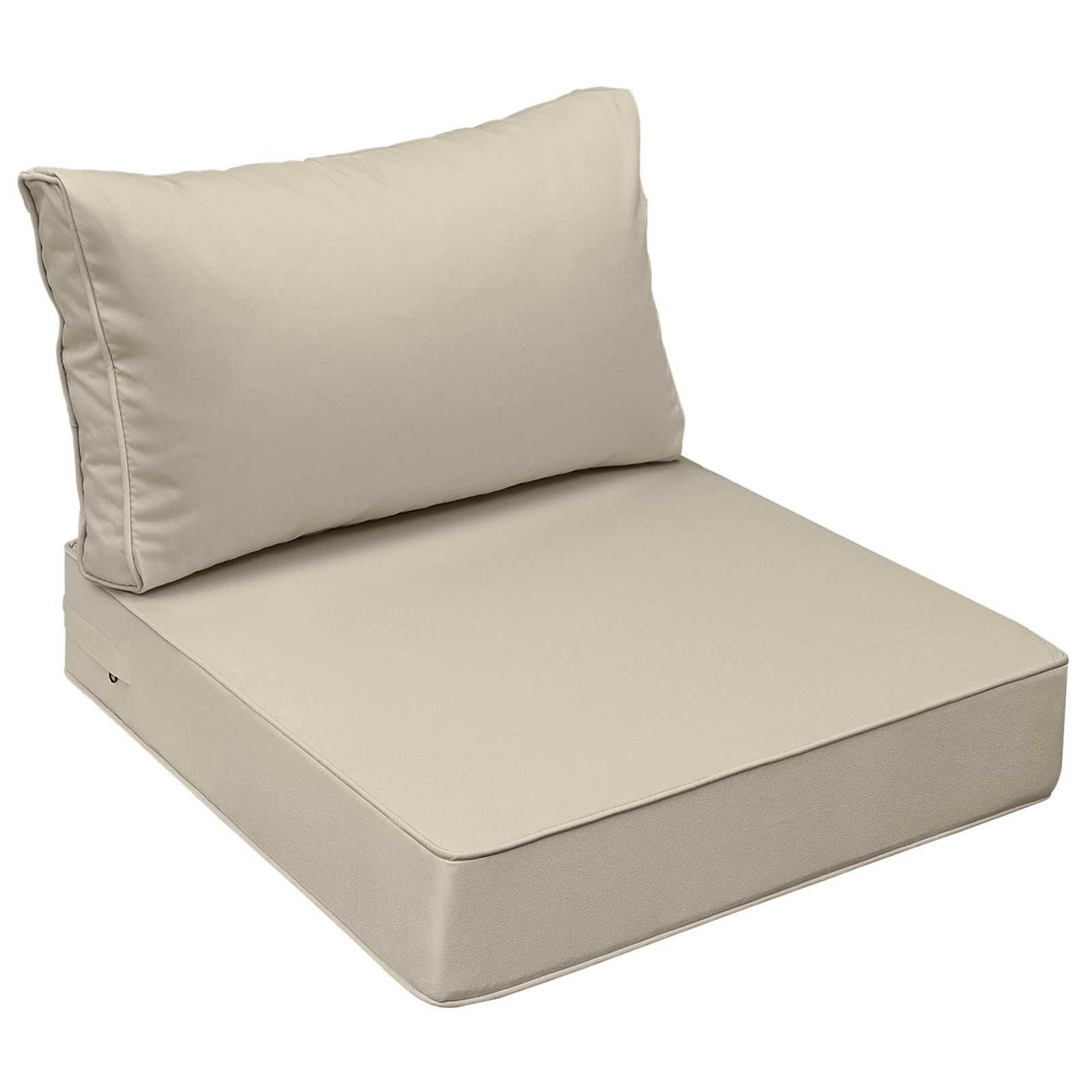 AAAAAcessories Outdoor Chair Cushions, 24 x 24 x 5 + 13.5 in, Set of 1