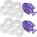 Top-Fill Humidifier Replacement Filter Compatible with Levoit Dual150 Dual200S Classic160 Classic300(S) LV600S LV600HH OasisMist450S OasisMist600S Superior 6000S - 10 Filters and 2 Clean Fish