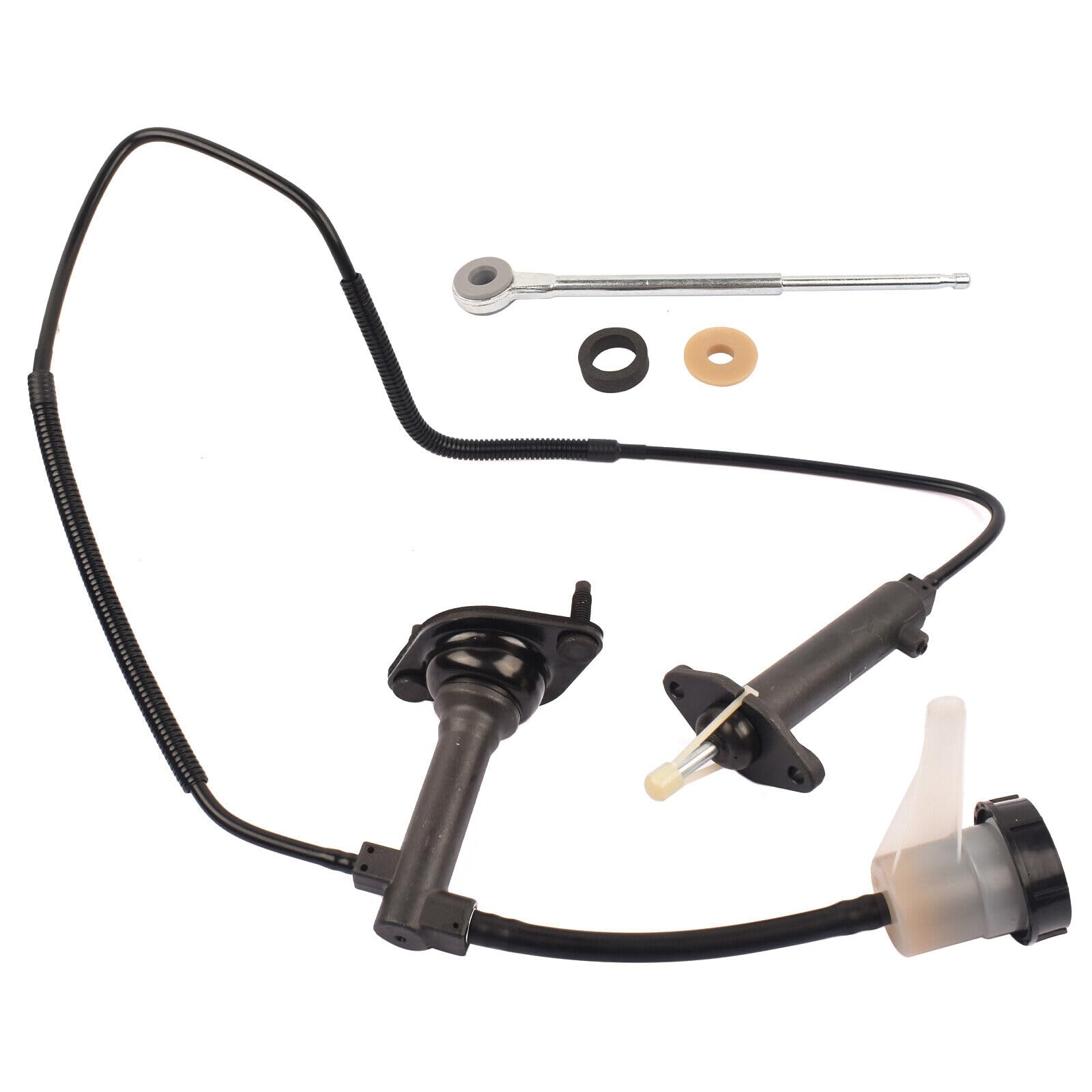 Tiny Force Clutch Master & Slave Cylinder Assembly Kit Compatible with 1998-1999 Dodge Ram 1500 2500 3500 Replace PS0517-3; SPH029; 52107620AB; 52107721AB