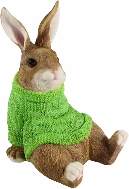 Große Osterhasen Deko Figuren mit Pullover - Entspannte Frühlingsdekoration