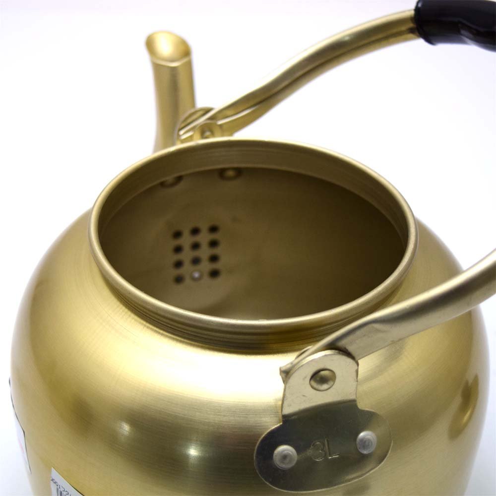 前川金属　8リットル ゴールド　やかん　福徳瓶 前川金属工業所 昔懐かしの福徳瓶 8L アルミヤカン 蓚酸