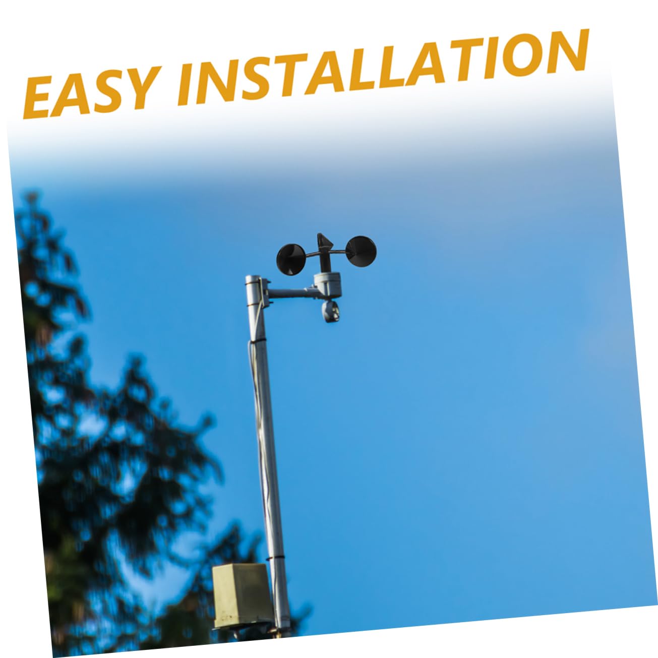 BESPORTBLE 3sets Accurate Measurement Wind Speed Meter Outdoor Wind Speed Anemometer Cup Low Power Consumption Easy Assembly 2pcs*3