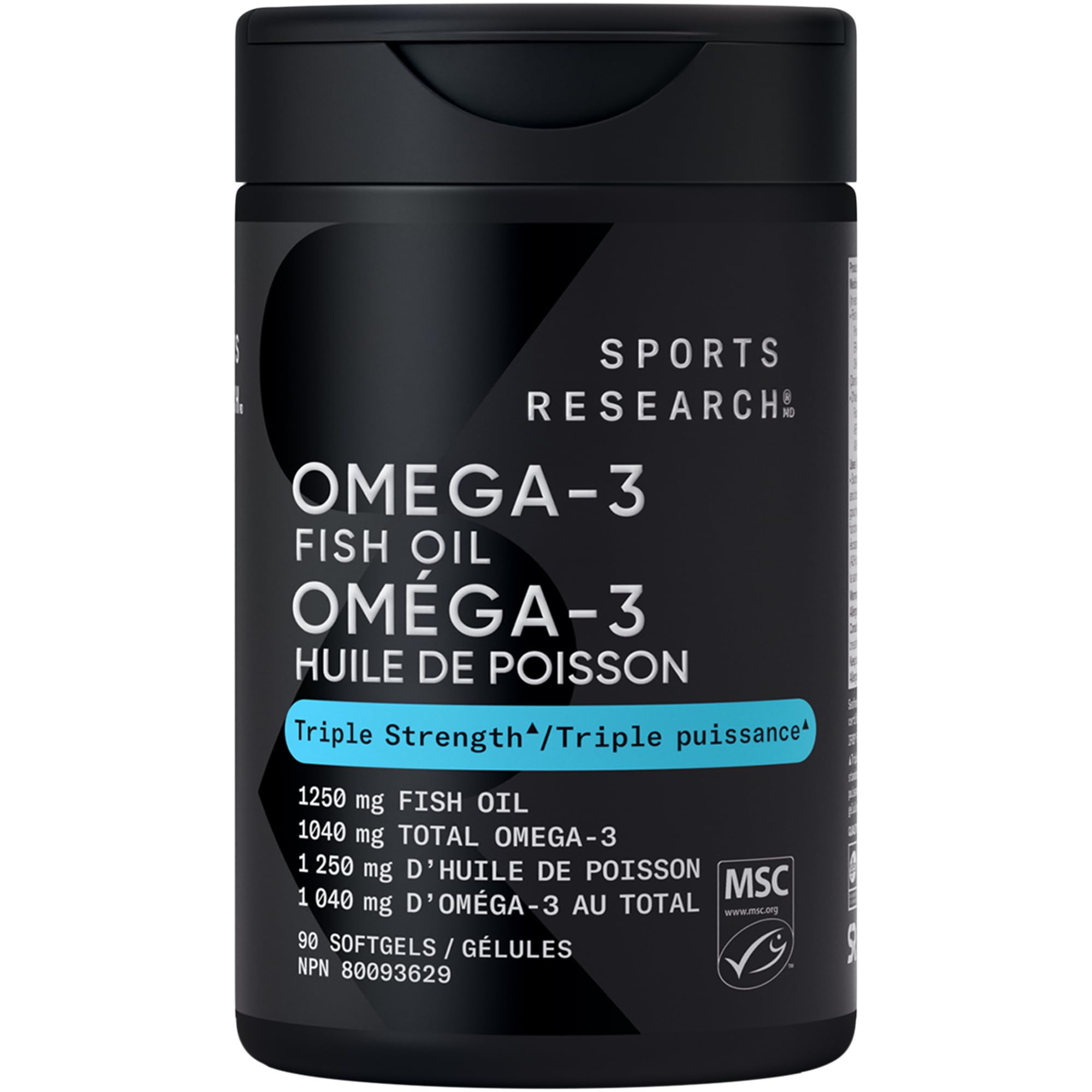 Sports Research® Omega-3 Fish Oil 1250