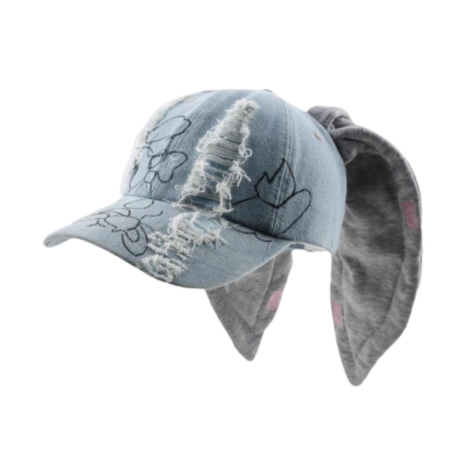 STYLEHEAVEN Animal Ear Baseball Cap Travel Adjustable Spring Summer Party Dance Headwear Light Blue|Clothing, Shoes & Accessories | Womens Accessories | Hats-image-47
