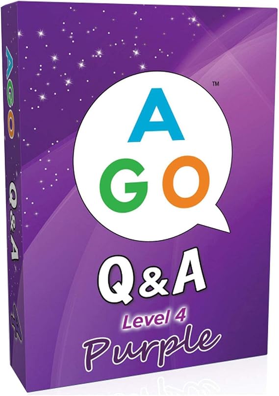 AGO Phonics 3 Level Box Set 2nd Edition English Card Game 9780994124142 & Q&A Purple Level 4 English Card Game 9780994124197 Set Purchase