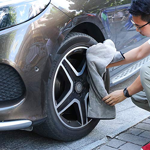 Gtf Microfibre Car Cleaning Cloths, Car Drying Towel, Scratch-Free, Strong Water Absorption Washing Towels For Car Large Size (30X30Inch) #TOP5