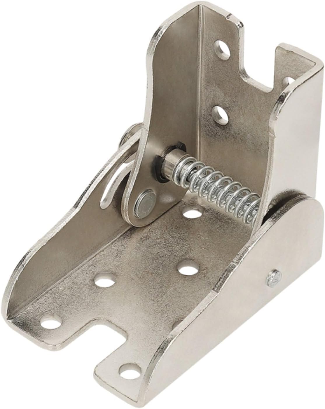 4 Pack Folding Bracket-Self-Locking Hinge, 90°Locking Extended self-Locking Hinge, DIY Foldable Work Table Leg Bracket for Folding Workbenches and Kitchen Folding Tables (Silver Grey)