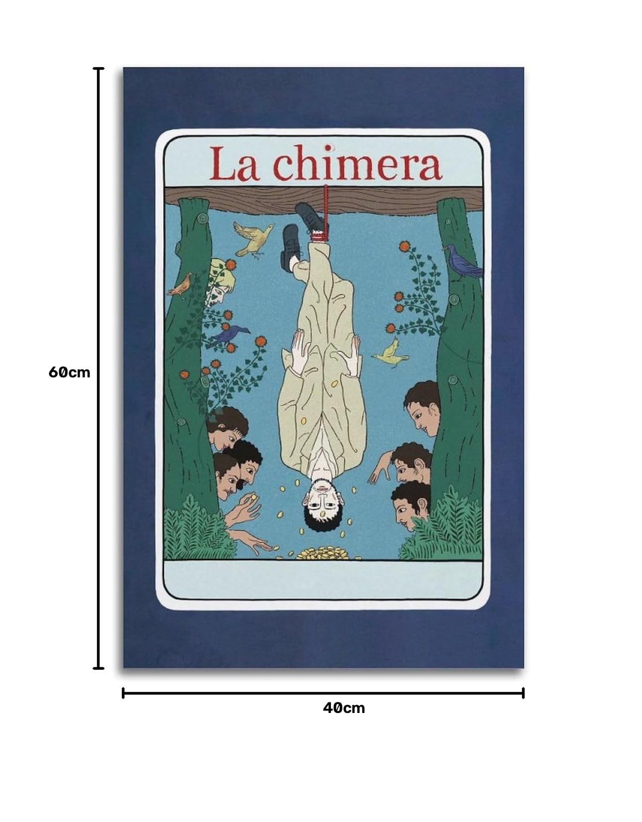 Azizat Poster La Chimera Moive decorazione artistica da parete per soggiorno e camera da letto, 40 x 60 cm, senza cornice