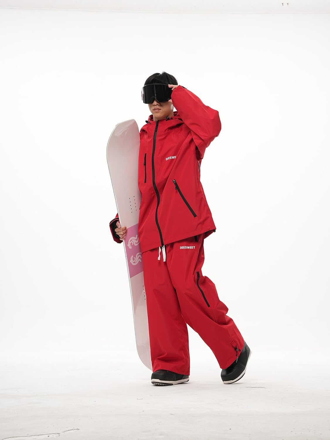 [COSPLEE] BEESWEET 2025 スキーウェアセット 上下セット 男女兼用 防水防寒 スノーボード用 保温 メンズ レ