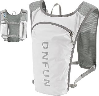 DNFUN Laufweste Damen Herren 5L Running Vest Ultraleicht Atmungsaktiv Laufrucksack Damen Laufweste Herren Trinkweste Laufen für Outdoor