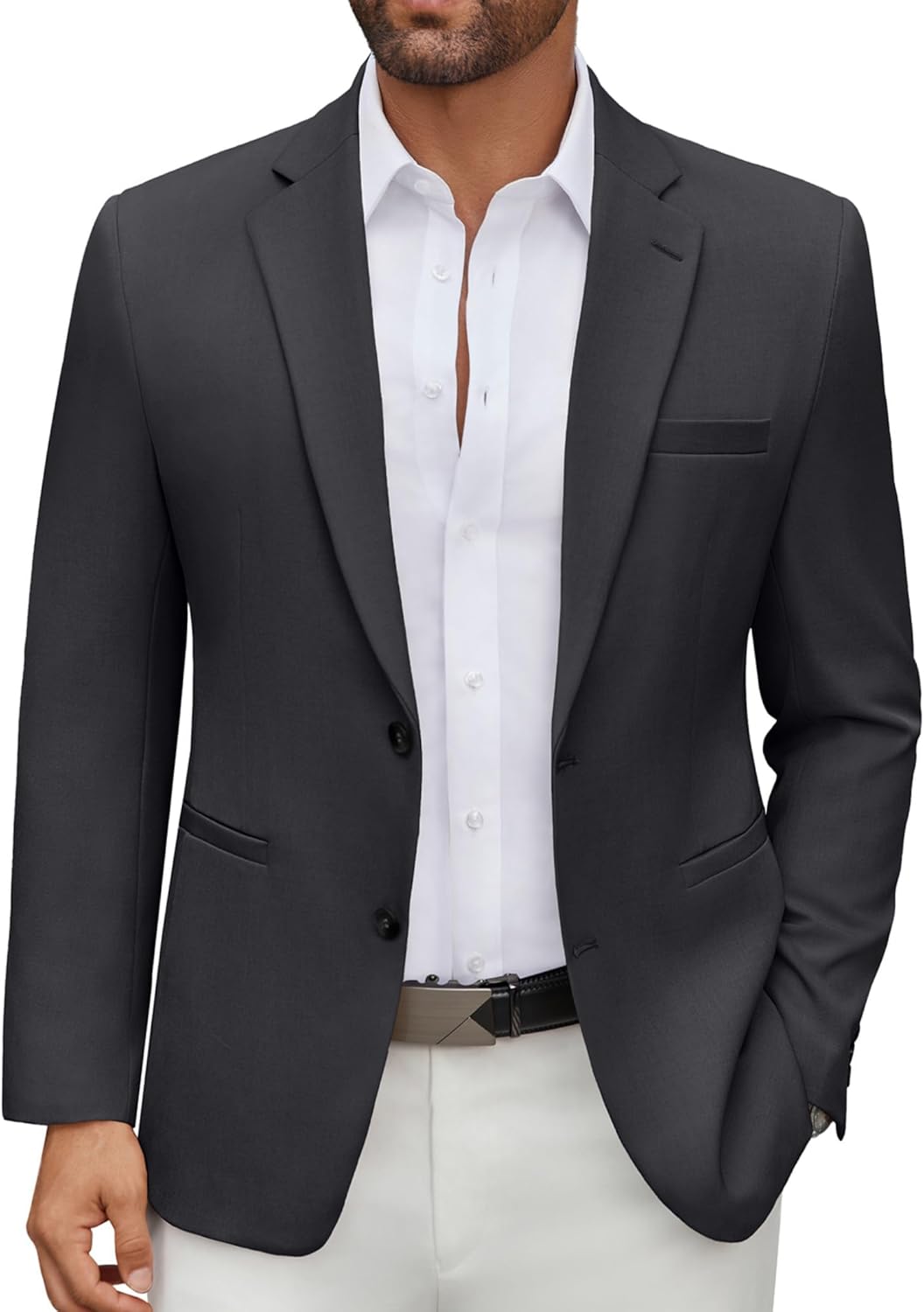 COOFANDY Men's Casual Blazer Regular Fit Lightweight Two Button Sport Coat Suit Jacket