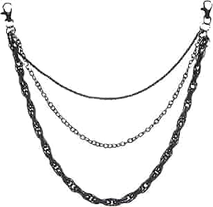 Wallet Chains For Men GOLD WAIST BELT Hip Hop Pants Chains Sun Moon Buckle Women's £8.68 Men's Emo
