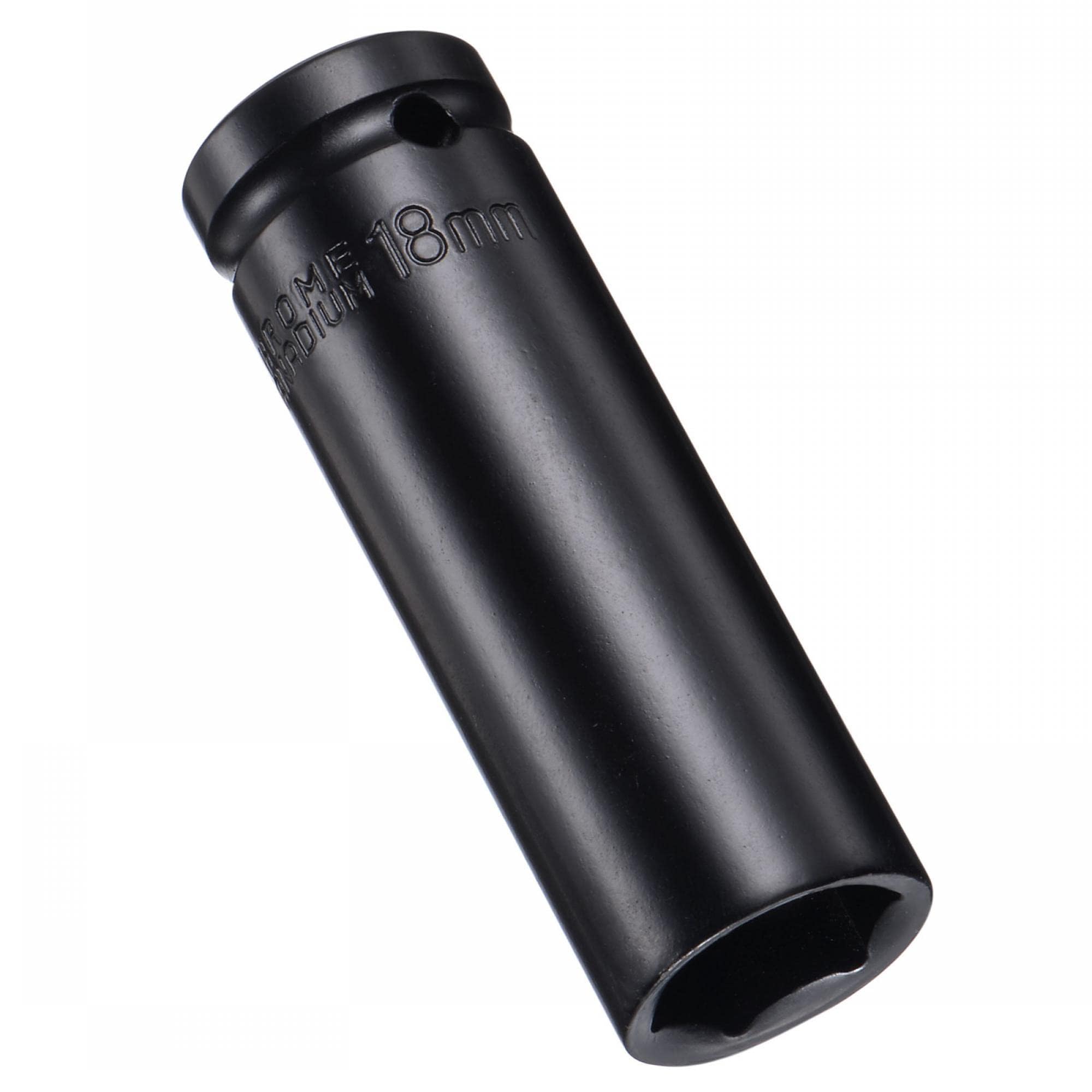 MACHSWON 2Pcs 1/2 Inch Drive - 18mm Deep Impact Socket with 6 Point Design, Heat-Treated Cr-V Steel 78mm Length, Metric Sizes