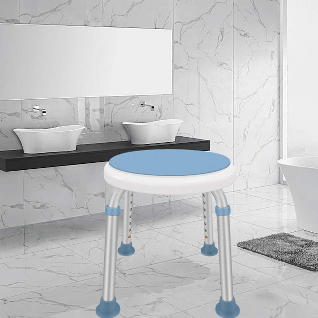Ronda giratoria Taburete de baño/Ducha con Asiento Giratorio Portátil Silla elevadora de bañera Ajustable en 8 Alturas Ayuda de Transferencia para anciana, discapacitada, Mujer Embarazada MAX. 100