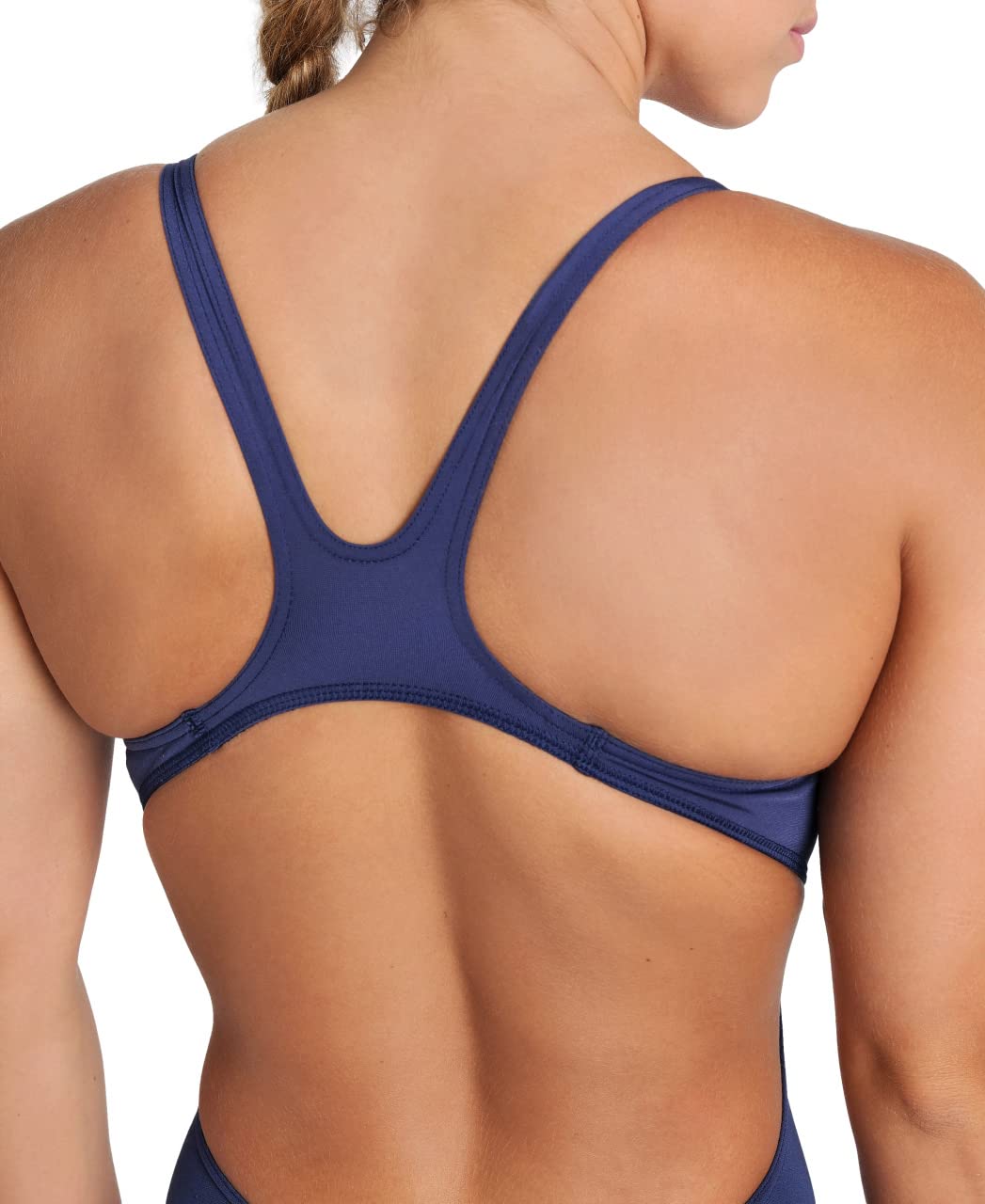 Arena Solid Swim Tech Team Maillot de Bain Femme Une Pièce, Séchage Rapide, Maillot de Bain Sportif en MaxLife Tissu Eco avec Résistance Maximale au Chlore et Protection UV UPF 50+