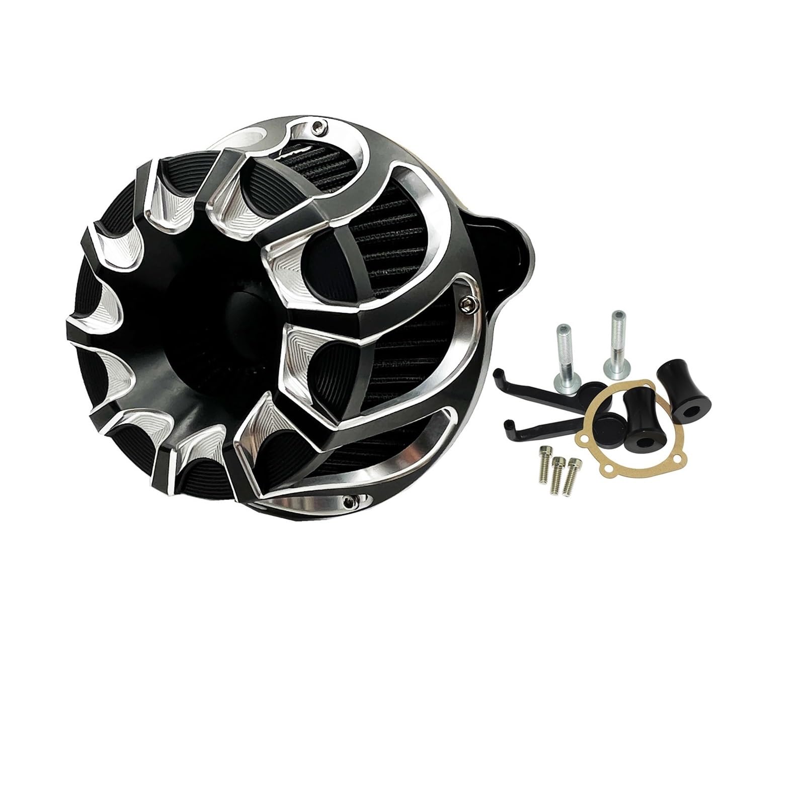 Filtr Powietrza Pasuje do motocykla Harley Touring Electra Road Glide Softail Fatboy Dyna Sportster. Wycinany CNC środek czyszczenia filtra wlotowego powietrza(B)