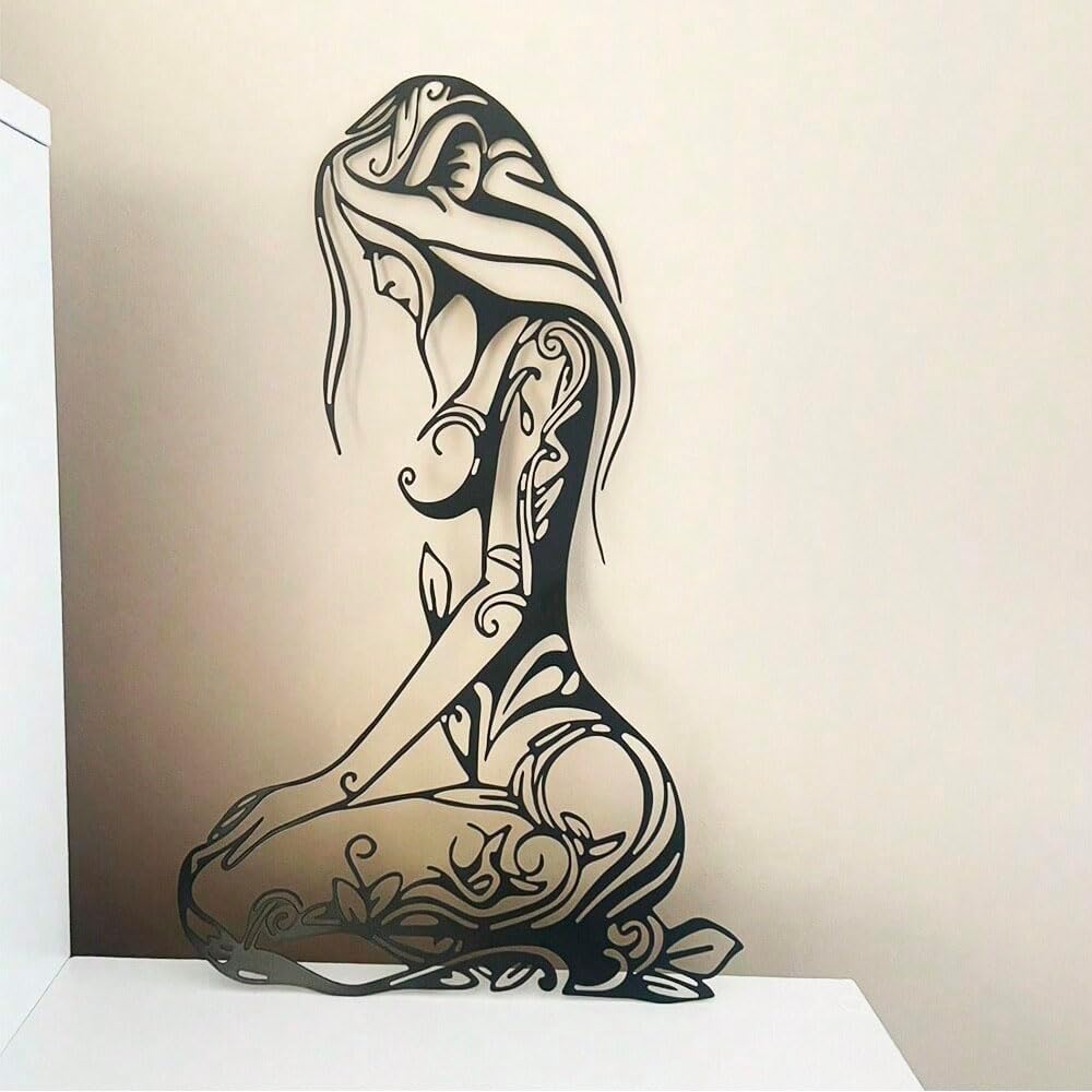 VALINSKY Feminine Metal Wall Art Woman Body Metal Wall Decor