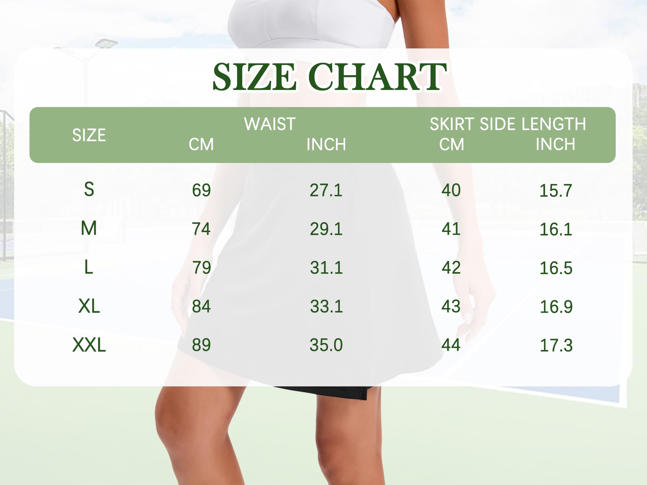 Oyamiki Skorts for Women UK Athletic Tennis Skirt with Shorts Casual Pockets Golf Skort High Waist Workout Summer Skirts