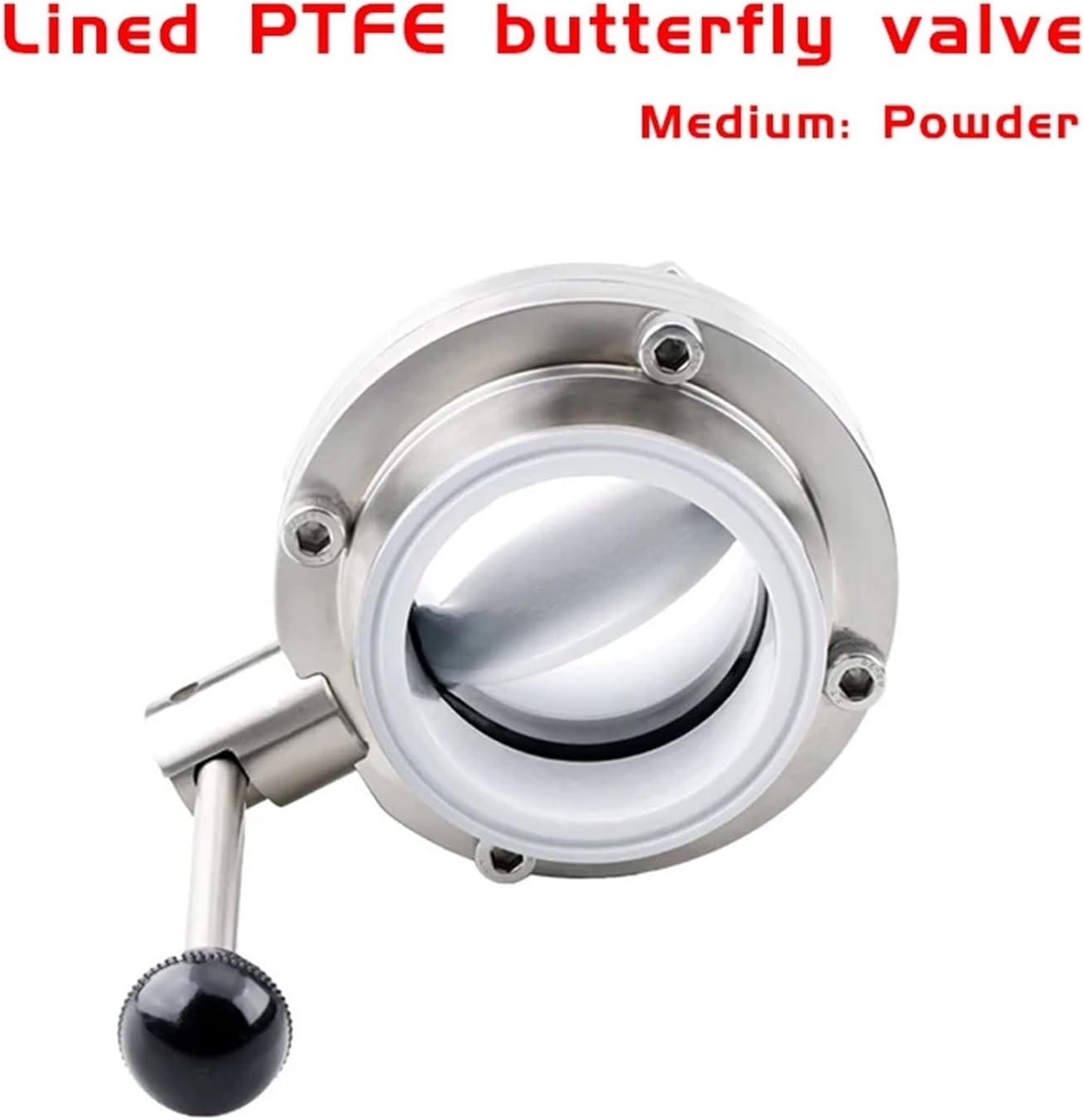 Lined Butterfly Valve 304 Stainless Steel clamp Butterfly Valve(38mm(TC50.5mm) SS304)