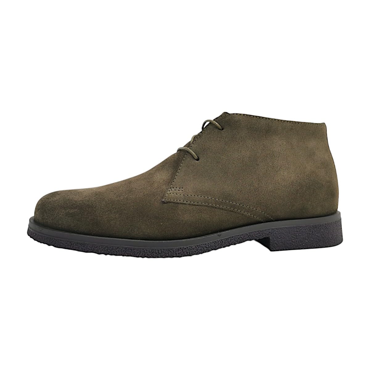 Geox Men's Green Stylish Lace-Up Boots For