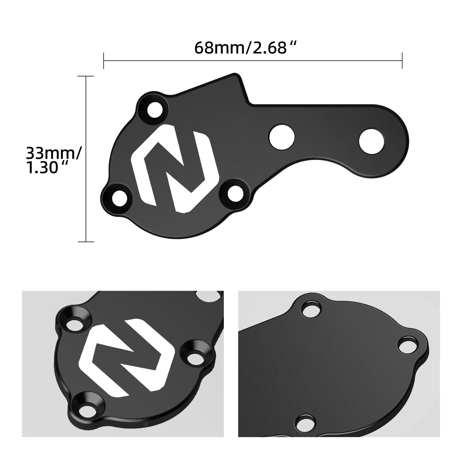NICECNC Kit de réparation de système de recul Noir pour Moto Compatible with Yamaha Raptor 700 2006-2008, 2013-2023, Raptor 700R 2009, 2011-2013, 2015-2023, Raptor 700R SE 2017-2023