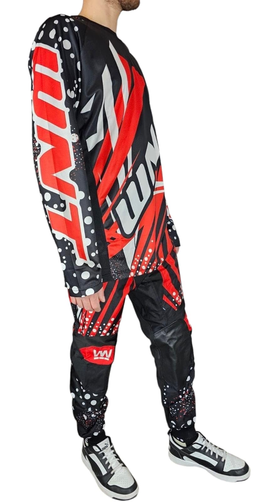 WinNet Completo tuta kit per moto da cross enduro motocross fuori strada off road quad maglia maglietta casacca + pantaloni