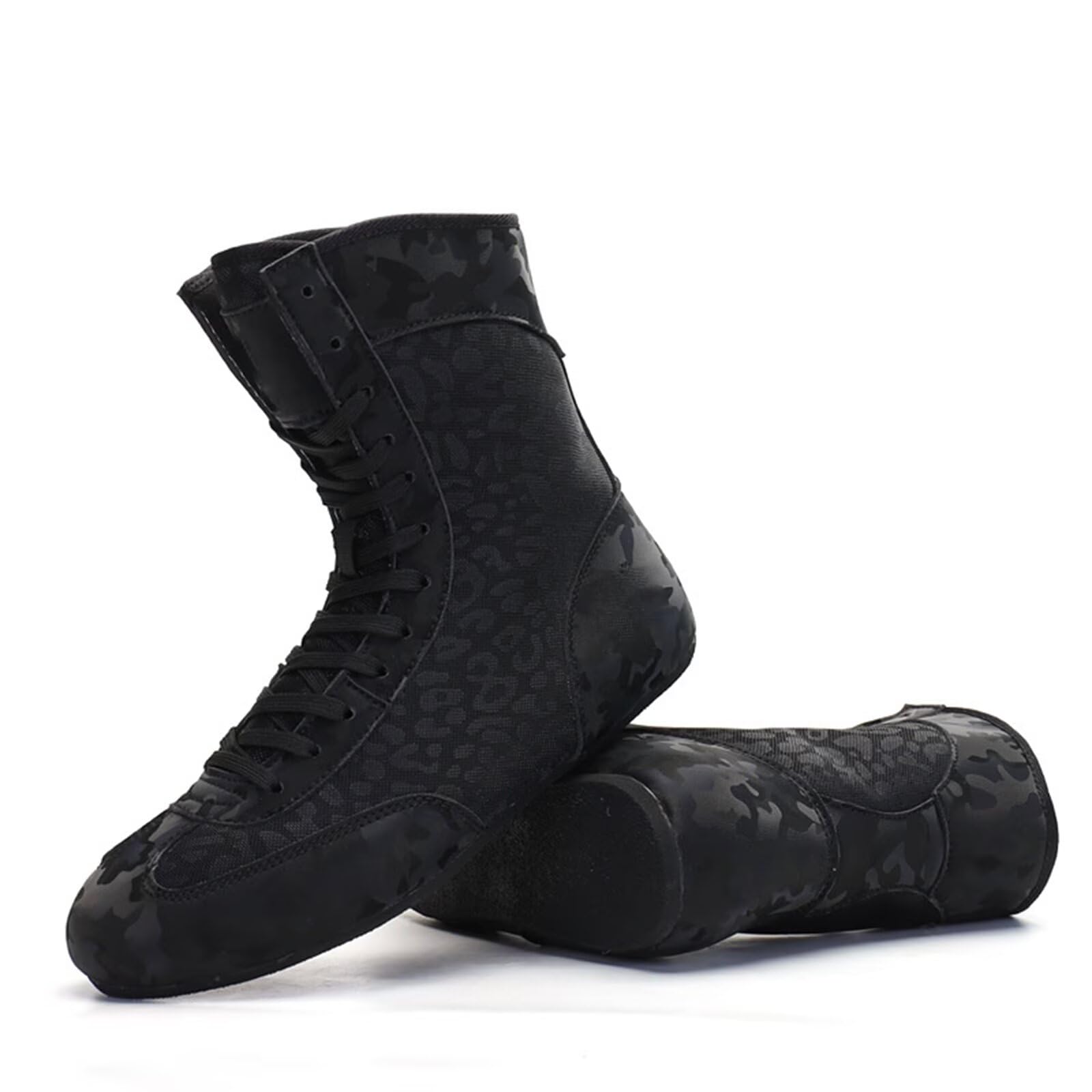 Zapatos de Lucha y Boxeo para niños - Zapatillas de Fitness para jóvenes, Zapatillas Altas Antideslizantes Culturismo, Kickboxing para Exteriores para Mujeres y Hombres