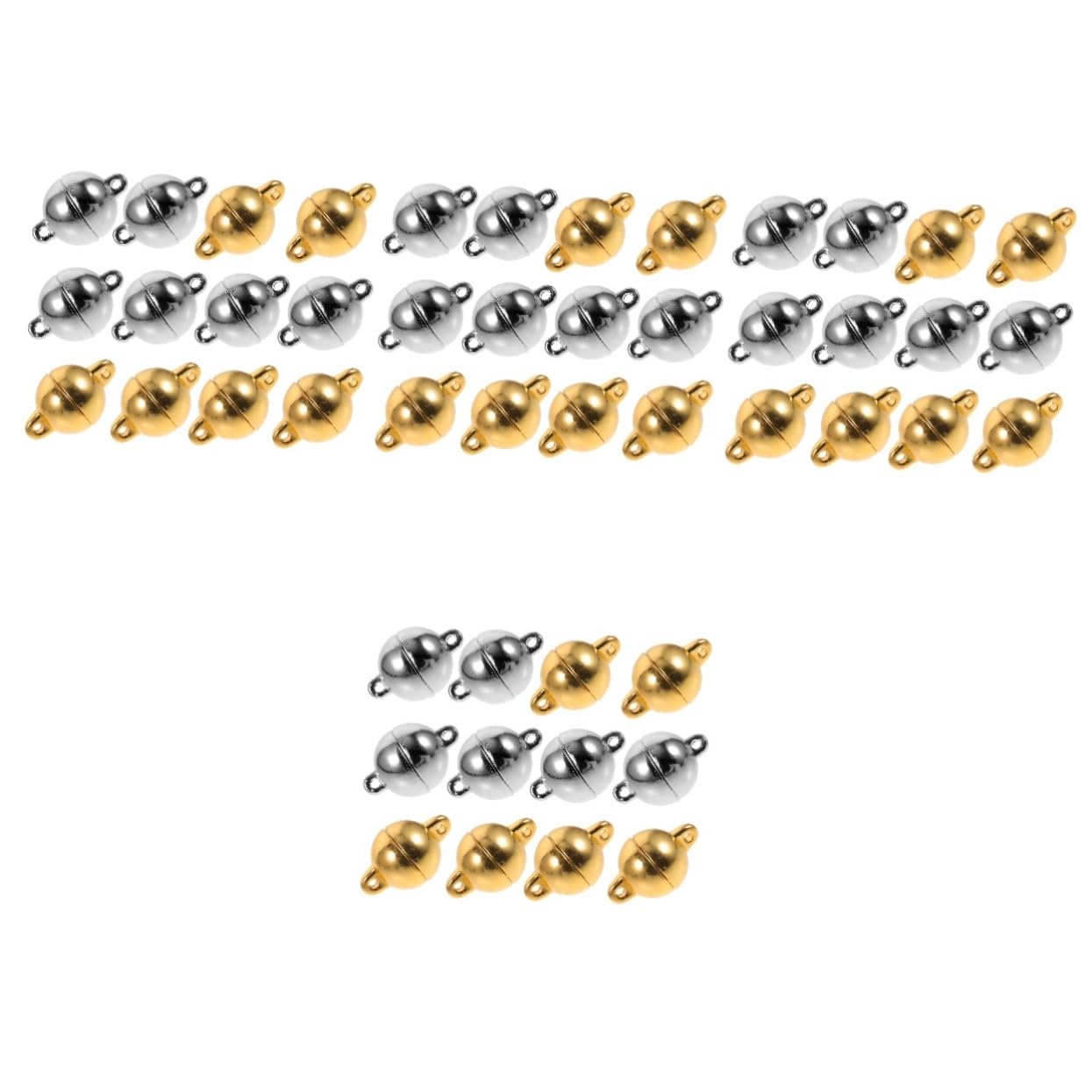 ABOOFAN 48stücke Magnetische Schmuckverschlüsse Magnetverschluss Für Armbänder Und Halsketten Zubehör Für Schmuckherstellung Langlebig Und Einfach Zu Handhaben