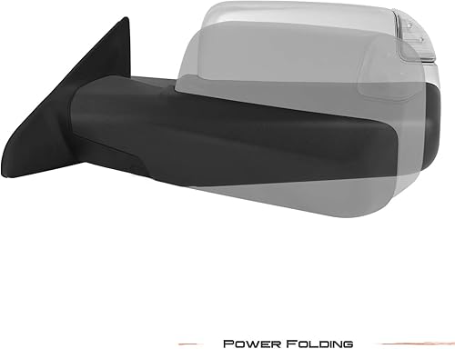 Miniatura 4 de AKKON - Para espejos de remolque Dodge Ram 2009-2018 con plegable eléctrico  Sensor de temperatura  Calor  Señal de giro  Luz - Cromo