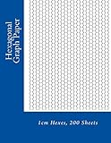 Hexagonal Graph Paper: 1cm Hexes, 200 Sheets