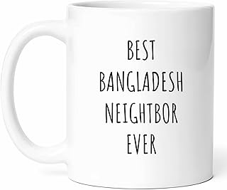 Bangladesh Neighbor Farewell Mug - Dhaka Coffee Cup - Bonding Funny Gift From - Bengali Tea Mugs - Friendship Cups - 11 Oz Ceramic Gifts For Bangladeshis, Birthday, Him, Her, Eid, Gathering