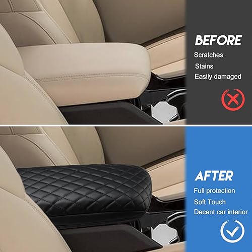 Miniatura 10 de INTGET Funda para reposabrazos de consola central de automóvil para Jeep Grand Cherokee 2022 2023Grand Cherokee L Accessories 2021 2022 2023, caja