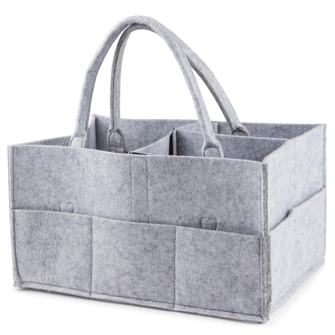 Mommy Bag (Grey) | Spacious Diaper and Baby Care Bag for Moms | Multi-Compartment Maternity Travel Bag | Lightweight, Durable and Easy to Carry-image-26