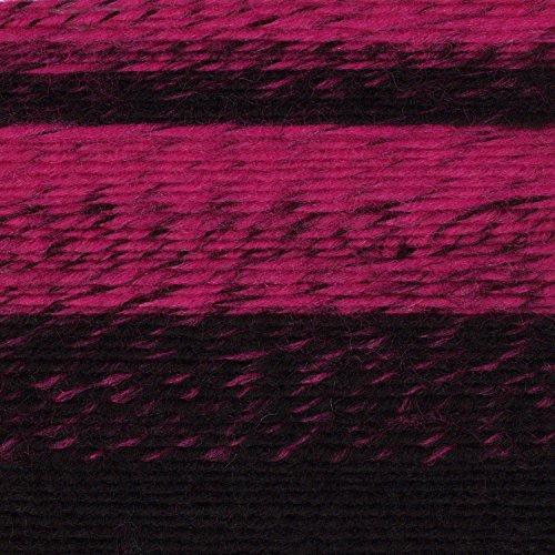 Image of (3 Pack) Lion Brand Yarn Scarfie Bulky Yarn, Black /Hot Pink