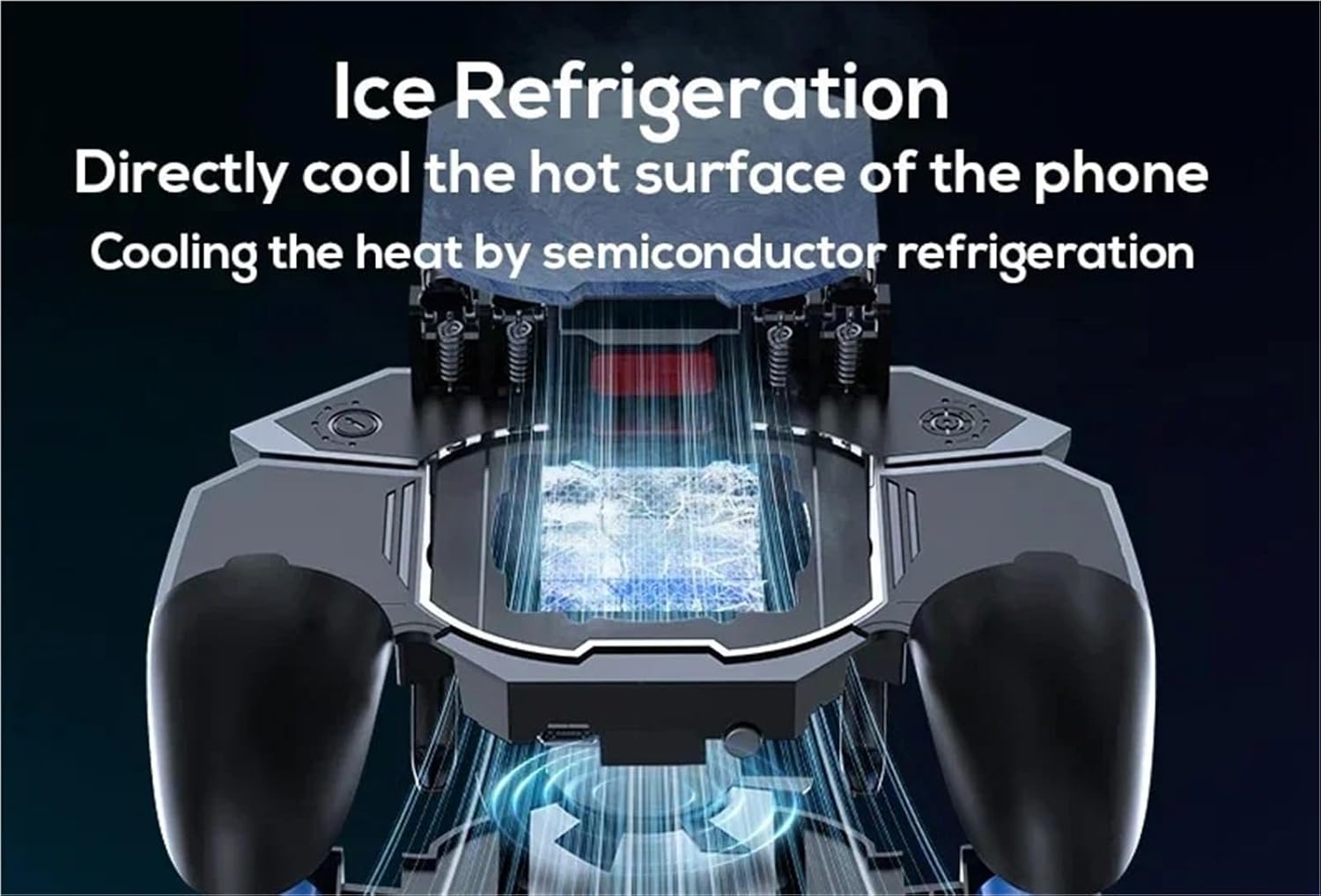 Compatible For Mobile Devices 6-Finger Game Controller With Semiconductor Cooling