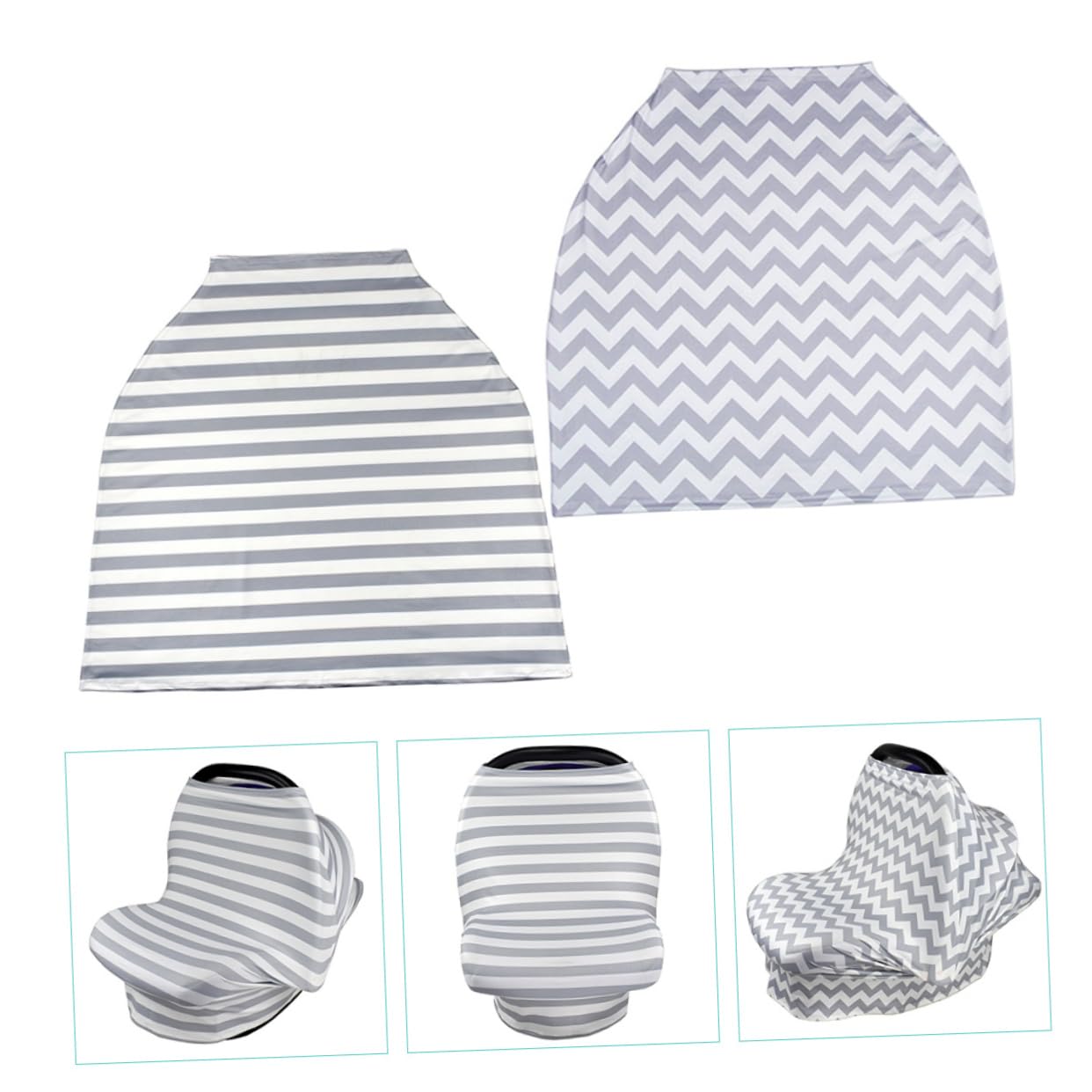 DECHOUS 2Pcs Baby Stroller Covers Nursing Covers for Breastfeeding Multi-Functional Infant car Canopy Soft and Comfortable Baby Carrier Privacy Protection for Newborns